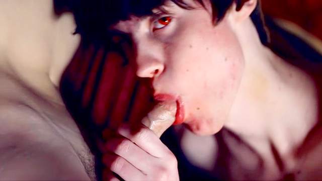 Hot gay anal sex and blowjob in close up