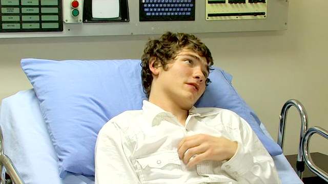 Sensual gay is kissing with his friend