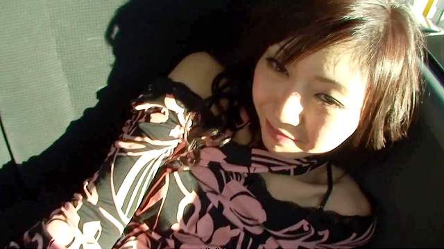 Masturbation in the car with Japanese Serika Kawamoto