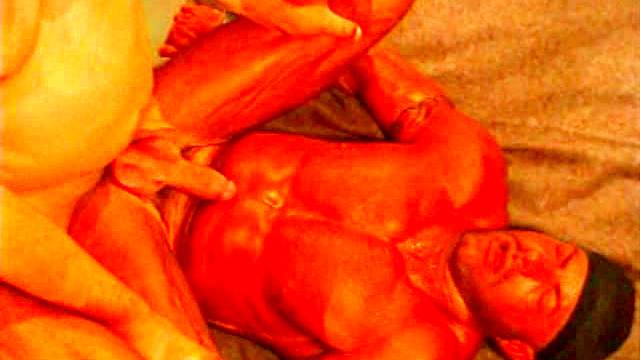 Hardcore gay threesome sex in the prison