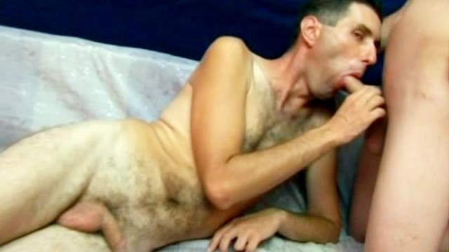 Skinny gay gives a nice and deep blowjob