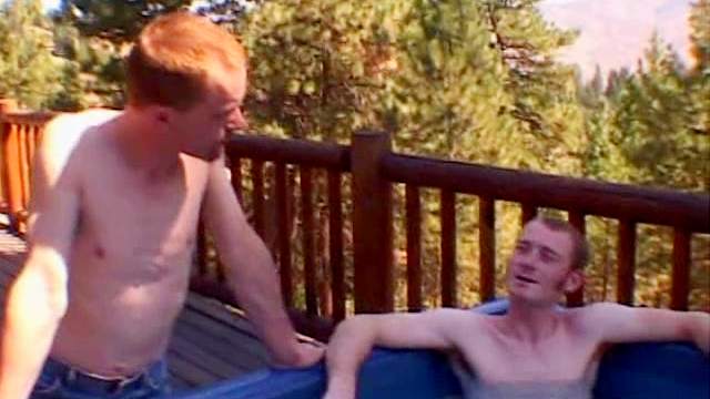 Cute boys are sucking dicks outdoors