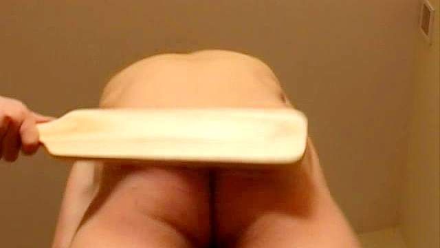 Gay slave gets rough spanking in BDSM scene