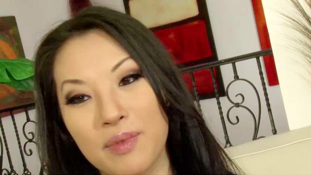 Alluring Asian pornstar is swallowing tasty sperm