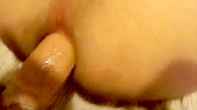 Shaved homo gets ass fucked in POV clip
