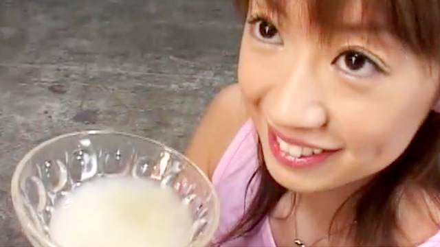 Japanese chick swallows plate of sperm