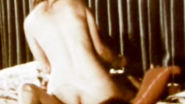 Cute missionary sex in a hot retro clip
