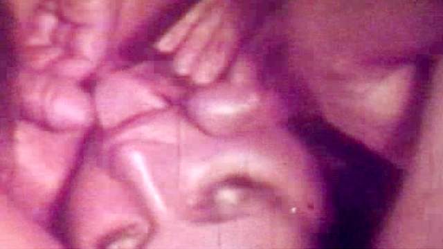 Small-tit blonde fuck with two dicks