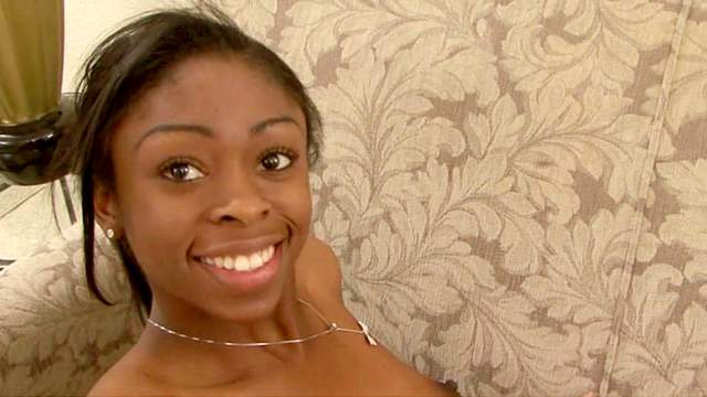 POV scene with alluring cock-sucking ebony