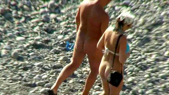 Beach, Nudist, Outdoor, Tan lines, Voyeur