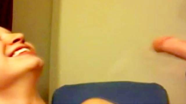 Perverted blonde is getting sperm on face