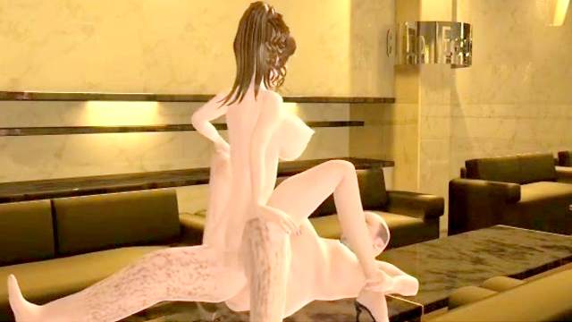 Stunning 3D sex animation with nice brunette