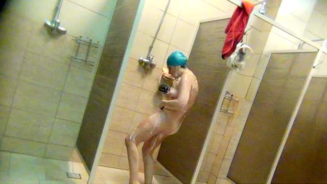 Hidden cam, Mature, Shower, Soapy, Voyeur