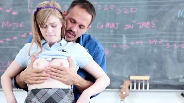 Extreme sex in the classroom for young Dolly Leigh