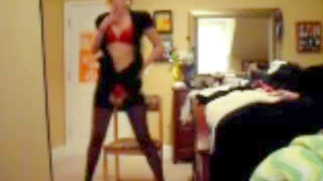 Watch married woman do a striptease