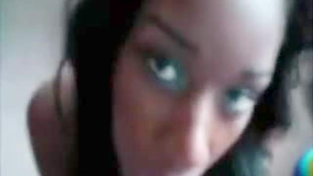 Huge facial on black amateur