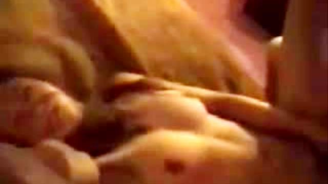 Couple rolls around and fucks in bed