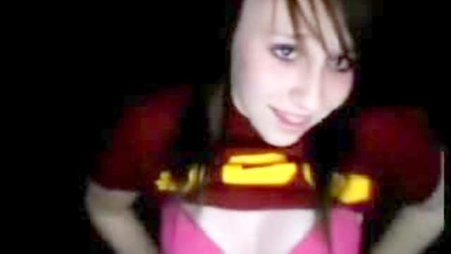Tit flashing college teen in braces