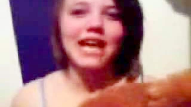 Webcam teen and her teddy bear