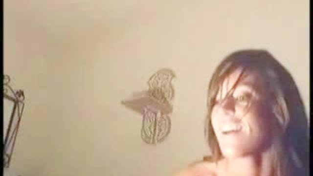Big fake titties on webcam babe
