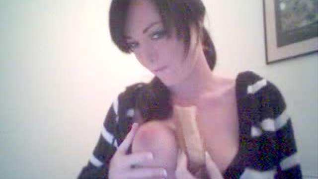 Incredible pornstar eats eclair on webam