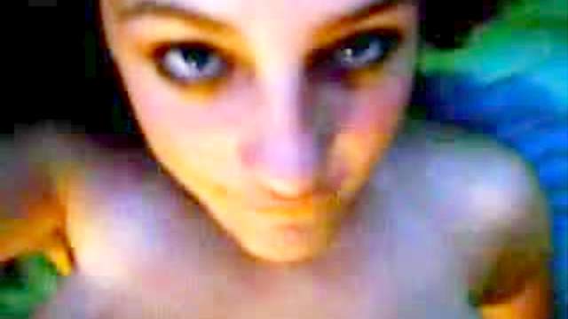 Teenager points camera at her pussy