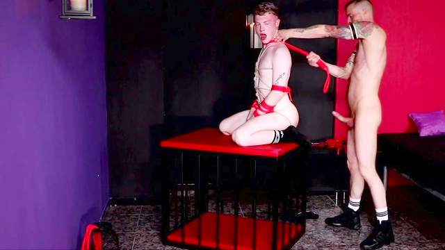 Submissive boy toy Jasper Rhodes obeys A.J. Alexander in full
