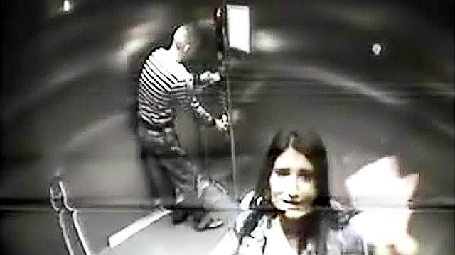 Couple fucks on security cam in elevator