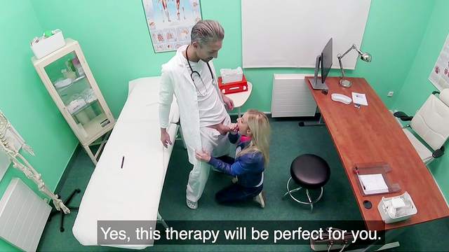 Impressionable Nathaly Cherie gets her young twat stuffed at the clinic