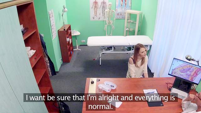 Full amateur sex play at the doctor's cabinet in secret XXX