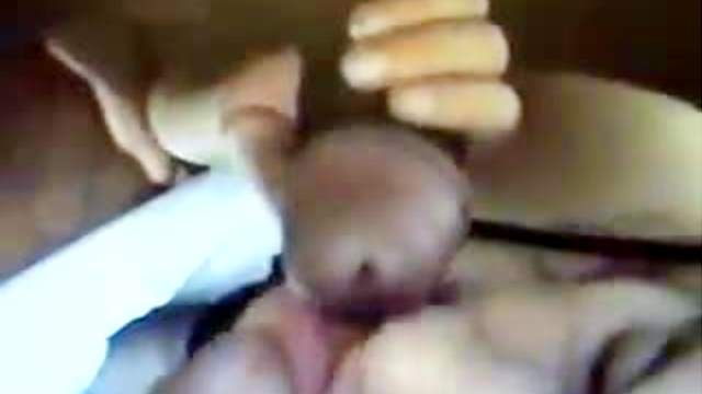 Girlfriend sucks two cocks on film