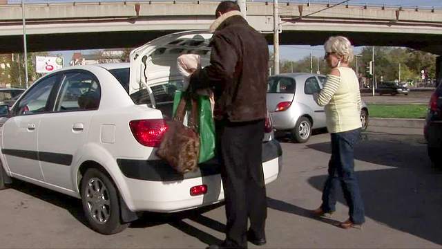 Granny picked up in the parking lot