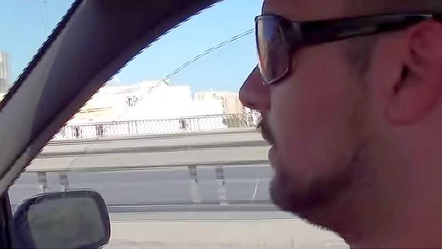 Sexy amateur blowjob in the car