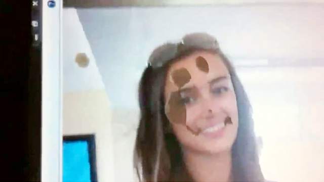 He cums on computer screen