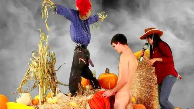 Funny Halloween hardcore celebration