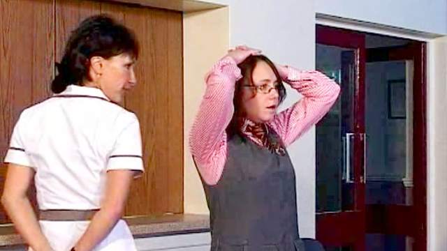 Schoolgirl spanked hard on her panty ass