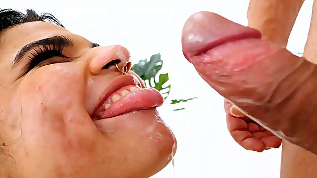Summer Col, the hottest latina, takes a massive cock in her tight ass.