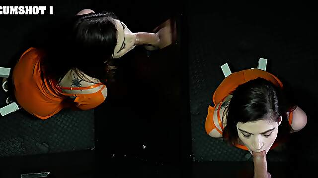 Nicole Rae got fucked through the gloryhole with intense passion.