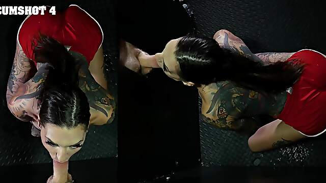 Rocky Emerson gets her throat stuffed with bbc in pov action.