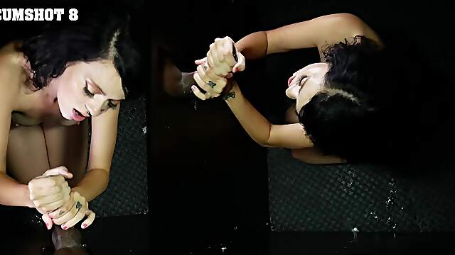 Corra Cox gets her big mouth filled with bbc and cum.