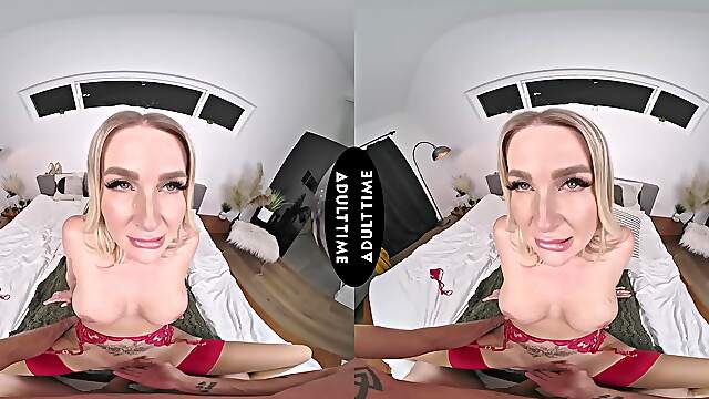 Andi Avalon enjoys a passionate ride with Nathan Bronson in stunning vr