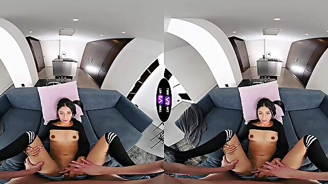 Breiny Zoe in stockings vr sex adventure