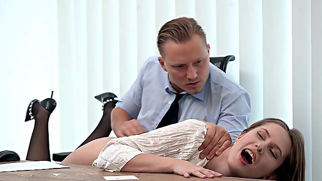 Una Fairy and Stanley Johnson are having fun in the office with some stunning women.