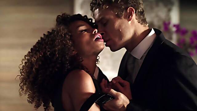 Michael Vegas and Cecilia Lion in rough action