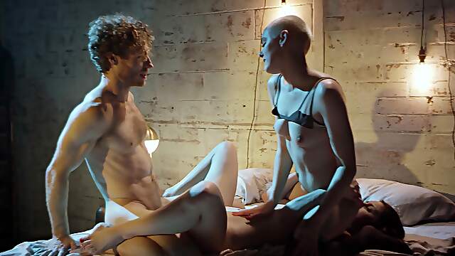 Michael Vegas and babes Catalina Ossa and Paris Amour on the bed