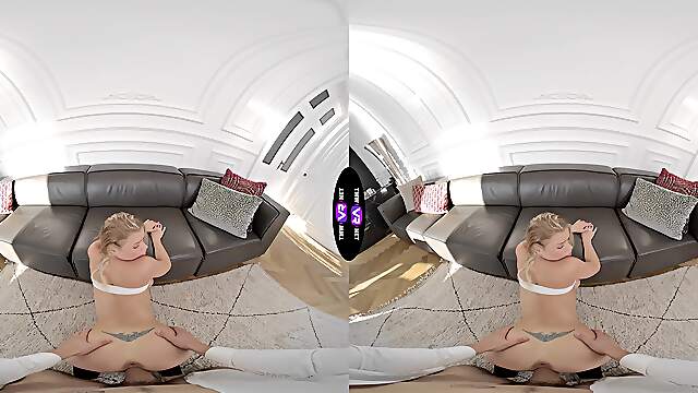 Sweet peaches riding a big cock in vr, featuring the stunning peaches