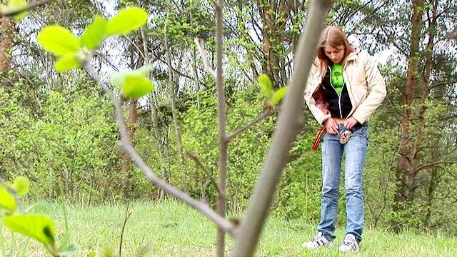 Jeans down so teen can go piss