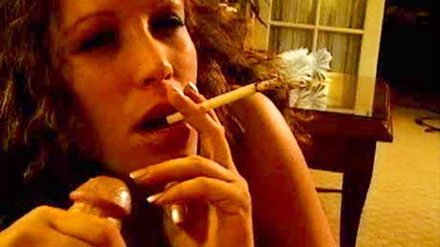 Smoking cocksucker takes a facial on video