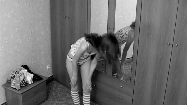 Changing room voyeur video with teen