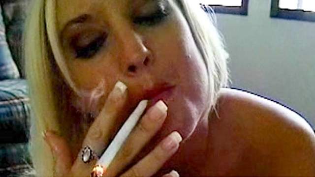 Blonde, Blowjob, Cigarette, Fetish, MILF, POV, Smoking